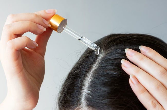 Add Oil to Scalp